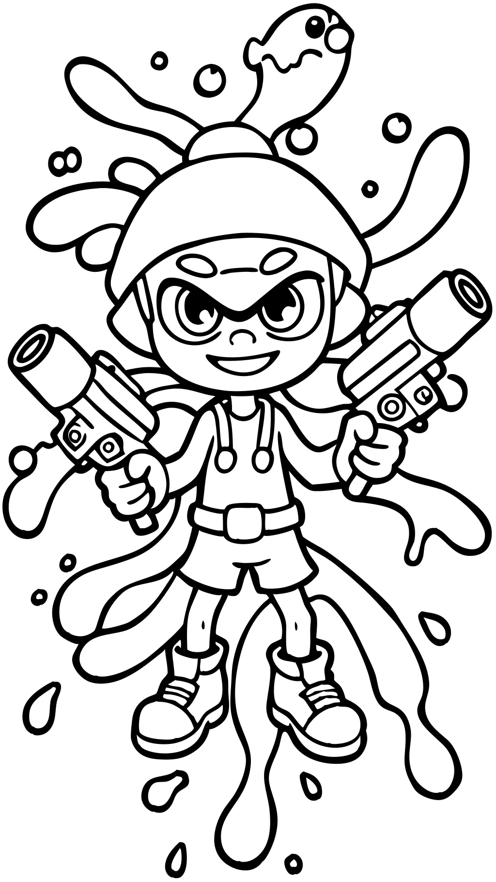 coloring pages splatoon